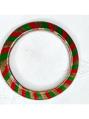478u. Green Christmas Bracelet
